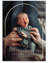 Classic Arch Foil-Pressed Birth Announcements