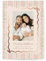 Cottagecore wallpaper Foil-Pressed Birth Announcements