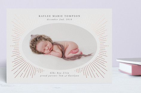 Sparky Foil-Pressed Birth Announcements
