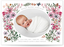 Blossom Baby Foil-Pressed Birth Announcements