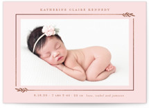 Foil-Pressed Birth Announcements