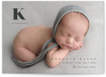 My alphabet Grand Birth Announcements