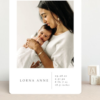 Simple Stats Grand Birth Announcements