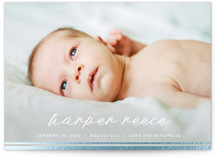 Foil-Pressed Grand Birth Announcements