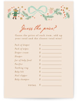 Little Sugar Plum Baby Shower Game Cards