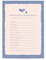 Heirloom Baby Shower Game Cards