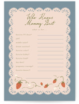 Little Berry Baby Shower Game Cards
