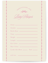 la patisserie Baby Shower Game Cards