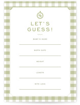 Woodland Baby Shower Baby Shower Game Cards