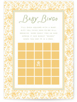 Nostalgic Baby Shower Game Cards