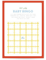 Cross-Stitched Sampler Baby Shower Game Cards