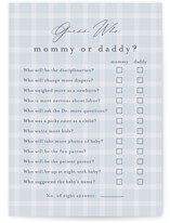 Baby Wellies Baby Shower Game Cards