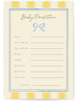 Whisper Baby Shower Game Cards