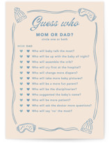 Après Ski Baby Shower Game Cards