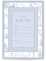 Winter Toile Baby Shower Game Cards