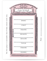 Baby Calling Baby Shower Game Cards