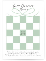 Patterned Giraffe Baby Shower Game Cards