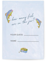 A Little Fisherman Is On The Way! Baby Shower Game Cards