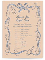 Bottles and Brews Baby Shower Game Cards