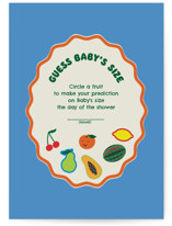 little cutie sticker Baby Shower Game Cards