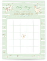 Nursery Rhyme Baby Shower Game Cards