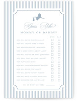 Storybook stork Baby Shower Game Cards