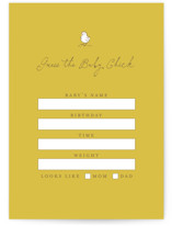 Little Chicks on the Way Baby Shower Game Cards