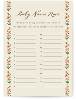 Ba Ba Baby shower Baby Shower Game Cards