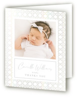 Boho Frame Gloss-Press® Baby Shower Thank You Cards