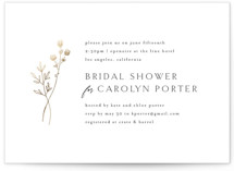 Foil-Pressed Bridal Shower Invitations