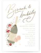 Foil-Pressed Bridal Shower Invitations