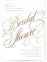 Foil-Pressed Bridal Shower Invitations