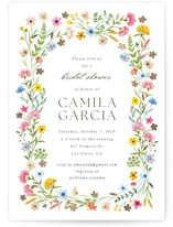 Bright Garden Foil-Pressed Bridal Shower Invitations