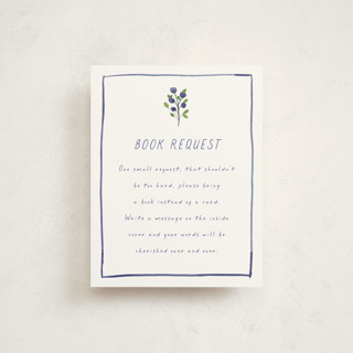 Blue Bells Baby Shower Insert Cards