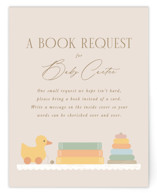 Charming Nursery Baby Shower Insert Cards