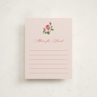 Romantic Roses Baby Shower Insert Cards