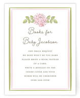 Garden Rose Doily Baby Shower Insert Cards