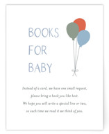 Bonjour Balloons Baby Shower Insert Cards