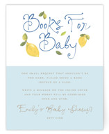 Lemon Baby Shower Insert Cards