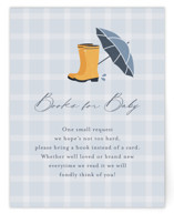 Baby Wellies Baby Shower Insert Cards