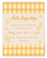 Honeybear Baby Shower Insert Cards