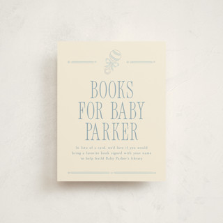 French Frame Baby Shower Insert Cards