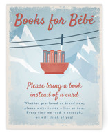 Bebe Ski Gondola Baby Shower Insert Cards