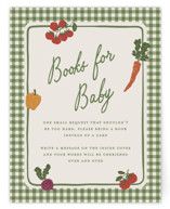 Farmers Market Baby Shower Insert Cards