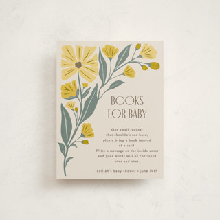 storybook garden Baby Shower Insert Cards