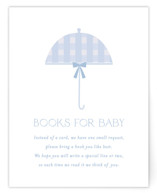 Plaid Brolly Baby Shower Insert Cards