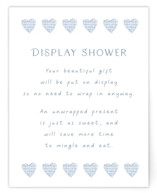 Soft Quilt Baby Shower Insert Cards