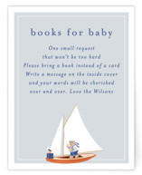 Sailor Bear Baby Shower Insert Cards