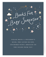 Stellar Baby Shower Insert Cards