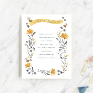 Mama To Bee Baby Shower Insert Cards